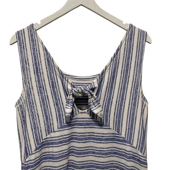 T by Talbots Striped Tie Back Maxi Dress EUC - Picture 4 of 7